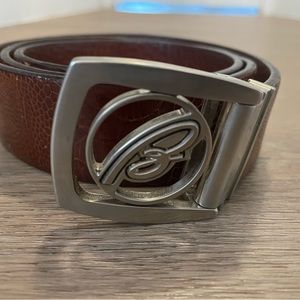 Brown brioni belt Mens